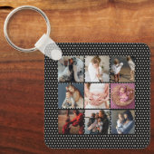 写真の追加カスタムコラージュ母の日 キーホルダー (正面)