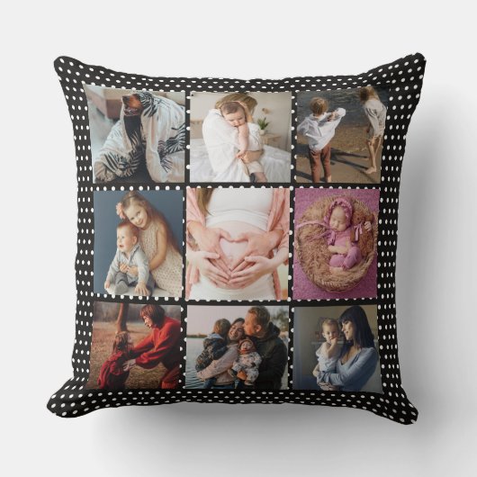 写真の追加カスタムコラージュ母の日 クッション (正面)
