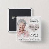 写真の追加カスタムメモリアルボタン 缶バッジ (正面&裏面)