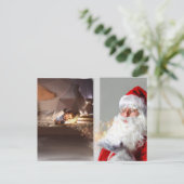 写真の追加サンタ訪問クリスマスイブアナウンセム 案内ポストカード (スタンド正面)