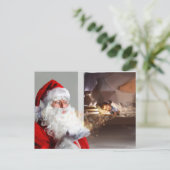 写真の追加サンタ訪問クリスマスイブ 案内ポストカード (スタンド正面)