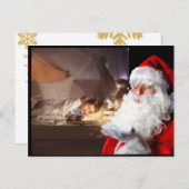 写真の追加サンタ訪問クリスマスイブ 案内ポストカード (正面/裏面)