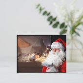 写真の追加サンタ訪問クリスマスイブ 案内ポストカード (スタンド正面)