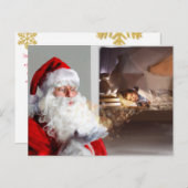 写真の追加サンタ訪問クリスマスイブ 案内ポストカード (正面/裏面)