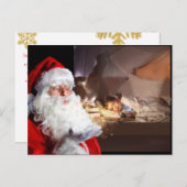 写真の追加サンタ訪問クリスマスイブ 案内ポストカード (正面/裏面)