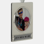 写真の追加テキストバナーの追加オーナメント シルバープレートバナーオーナメント (右)