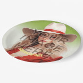 写真の追加パーソナライズされた紙カスタムパーティープレート ペーパープレート (アングル)