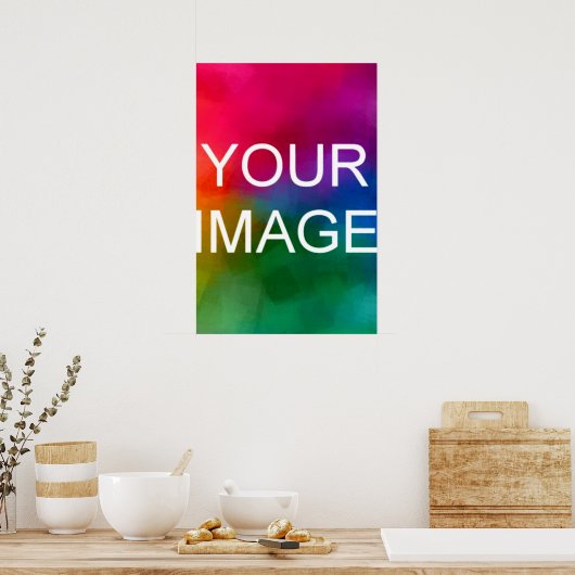 写真の追加モダンシンプルテンプレートパーソナライズされた ポスター (キッチン)