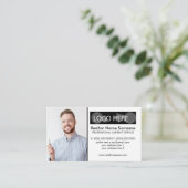 写真の追加ロゴを挿入する車をレンタルする 名刺 (スタンド正面)