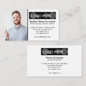 写真の追加ロゴを挿入する車をレンタルする 名刺 (正面/裏面)