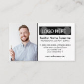 写真の追加ロゴを挿入する車をレンタルする 名刺 (正面)