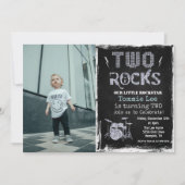 写真の追加ロックスタードラムセット2nd誕生日招待状 招待状 (正面)