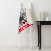 写真の追加ロマンチックな赤いピンクのハートXOXO シェルパブランケット (インサイチュ)