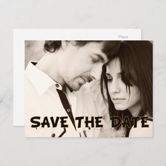 写真の追加日付はがきを保存 案内ポストカード (正面/裏面)