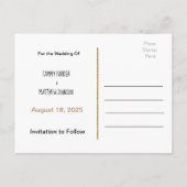 写真の追加日付はがきを保存 案内ポストカード (裏面)