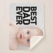 写真の追加最高のパパEver Sherpa毛布 シェルパブランケット (正面)