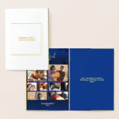 写真の追加賛美年の休日フォトフォイルカード 箔カード (ディスプレー)