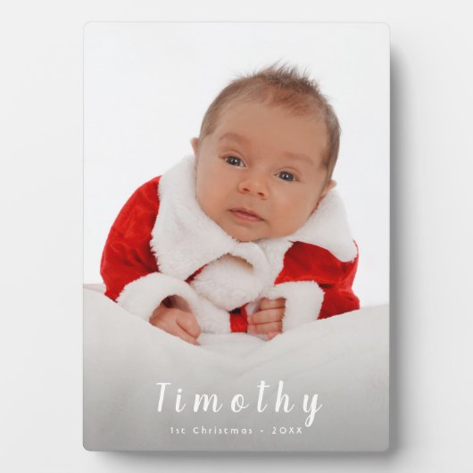 写真の追加1stクリスマス フォトプラーク (正面)