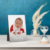 写真の追加1stクリスマス フォトプラーク (側面)