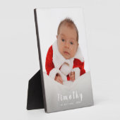 写真の追加1stクリスマス フォトプラーク (側面)