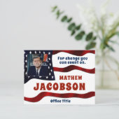 写真の追加 |キャンペーン政治テンプレート ポストカード (スタンド正面)