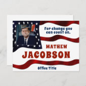 写真の追加 |キャンペーン政治テンプレート ポストカード (正面/裏面)