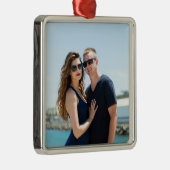 写真の追加、クリスマスパーソナライズされた装飾品 メタルオーナメント (右)