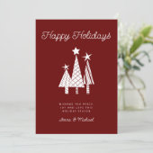 写真の追加 |クリスマスモダンツリー 招待状 (スタンド正面)