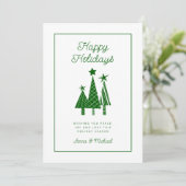 写真の追加 |クリスマスモダンツリー 招待状 (スタンド正面)