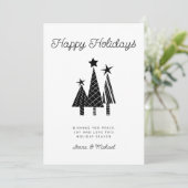 写真の追加 |クリスマスモダンツリー 招待状 (スタンド正面)