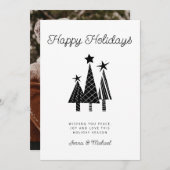 写真の追加 |クリスマスモダンツリー 招待状 (正面/裏面)