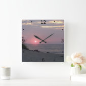 写真の追加 スクエア壁時計 (ホーム)