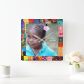 写真の追加* スクエア壁時計 (ホーム)