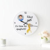 写真の追加: 「スパゲッティの時間」 ラージ壁時計 (ホーム)