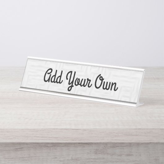 写真の追加/デザイン – 名前プレート デスクネームプレート (正面)