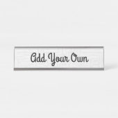 写真の追加/デザイン – 名前プレート デスクネームプレート (正面)