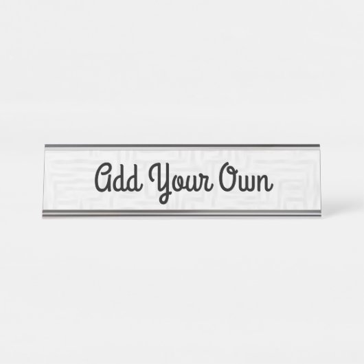 写真の追加/デザイン – 名前プレート デスクネームプレート (正面)