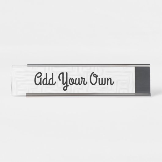 写真の追加/デザイン – 名前プレート デスクネームプレート (正面)