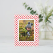 写真の追加 |トナカイのセーター ポストカード (スタンド正面)