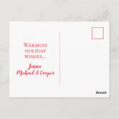 写真の追加 |トナカイのセーター ポストカード (裏面)