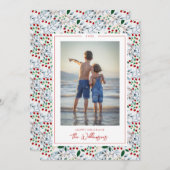 写真の追加 |ハッピーホリデー 招待状 (正面/裏面)