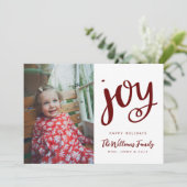 写真の追加 |ハッピーホリデーJOY 招待状 (スタンド正面)