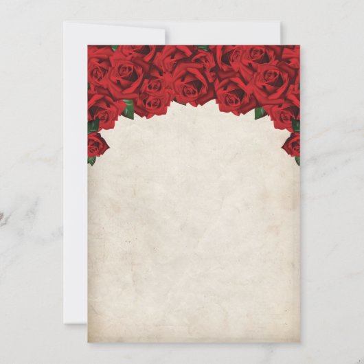 写真の追加 – バラマイルストーン誕生日招待状 招待状 (裏面)