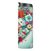 写真の追加 |フローラハートフレーム タンブラー (回転右)