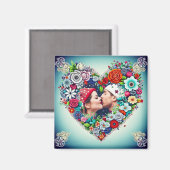 写真の追加 |フローラハートフレーム マグネット (正面/裏面)