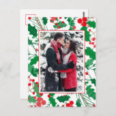 写真の追加 |ホリー&ベリーフレーム ポストカード (正面/裏面)