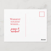 写真の追加 |ホリー&ベリーフレーム ポストカード (裏面)