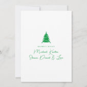 写真の追加 |メリークリスマスホリデーツリー 招待状 (裏面)