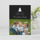 写真の追加 |メリークリスマスホリデーツリー 招待状 (スタンド正面)