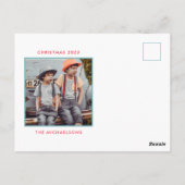 写真の追加 |メリークリスマス冬の北極グマ ポストカード (裏面)